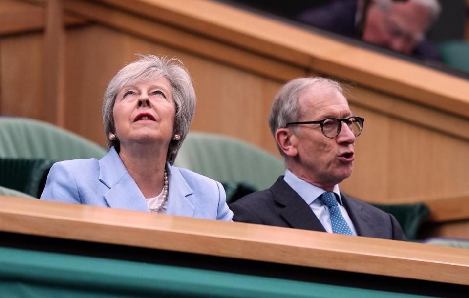 Theresa May and Philip May (Jordan Pettitt/PA Wire)