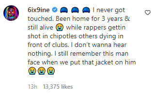 6ix9ine continues to disrespect King Von