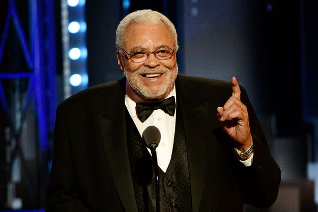 <p>John Paul Filo/CBS via Getty </p> James Earl Jones at the Tony Awards in 2017