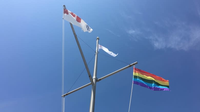 Pride flag raised for first time at Charlottetown naval base