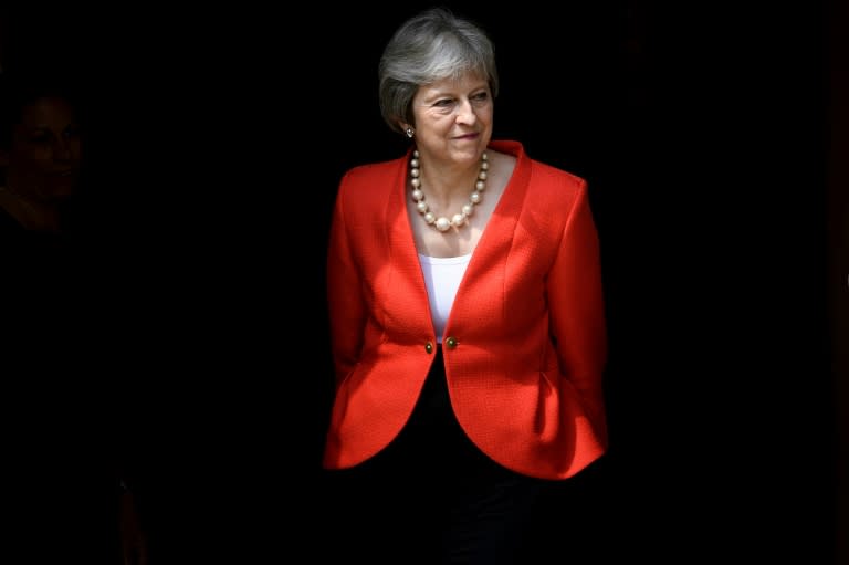 Britain's Prime Minister Theresa May will brief her 27 EU colleagues, then they will leave to discuss Brexit over dinner without her