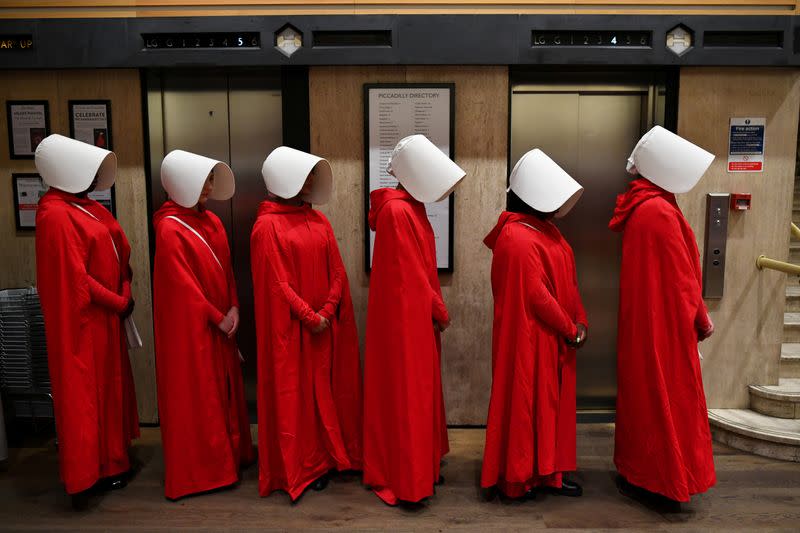 FILE PHOTO: Author Margaret Atwood launches her new novel The Testaments at Waterstones bookshop in London