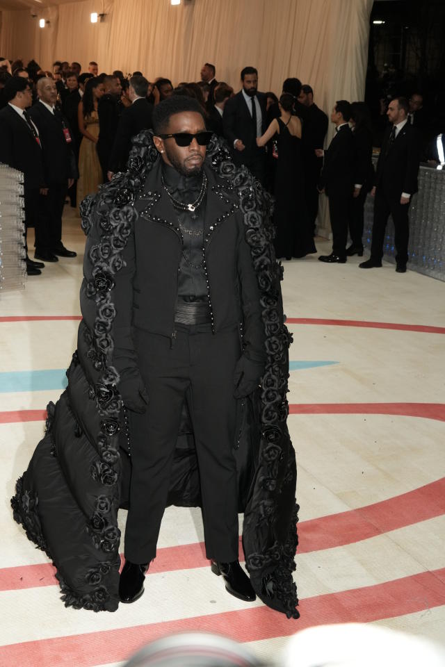 Andre Leon Talley arriving at the Costume Institute Gala, held at