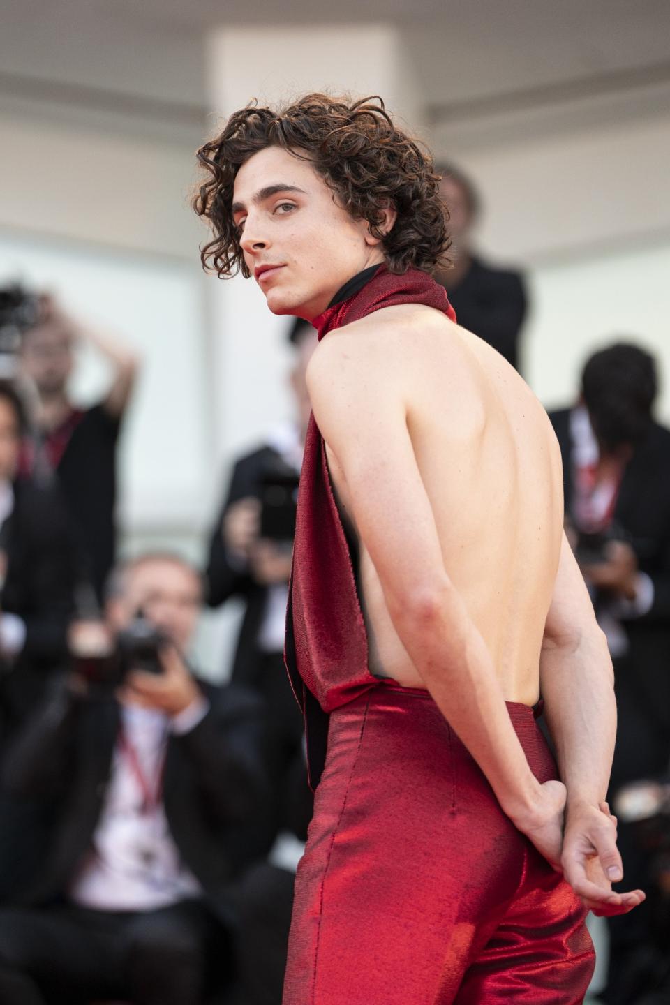 Timothee Chalamet attends red carpet of thed movie of 