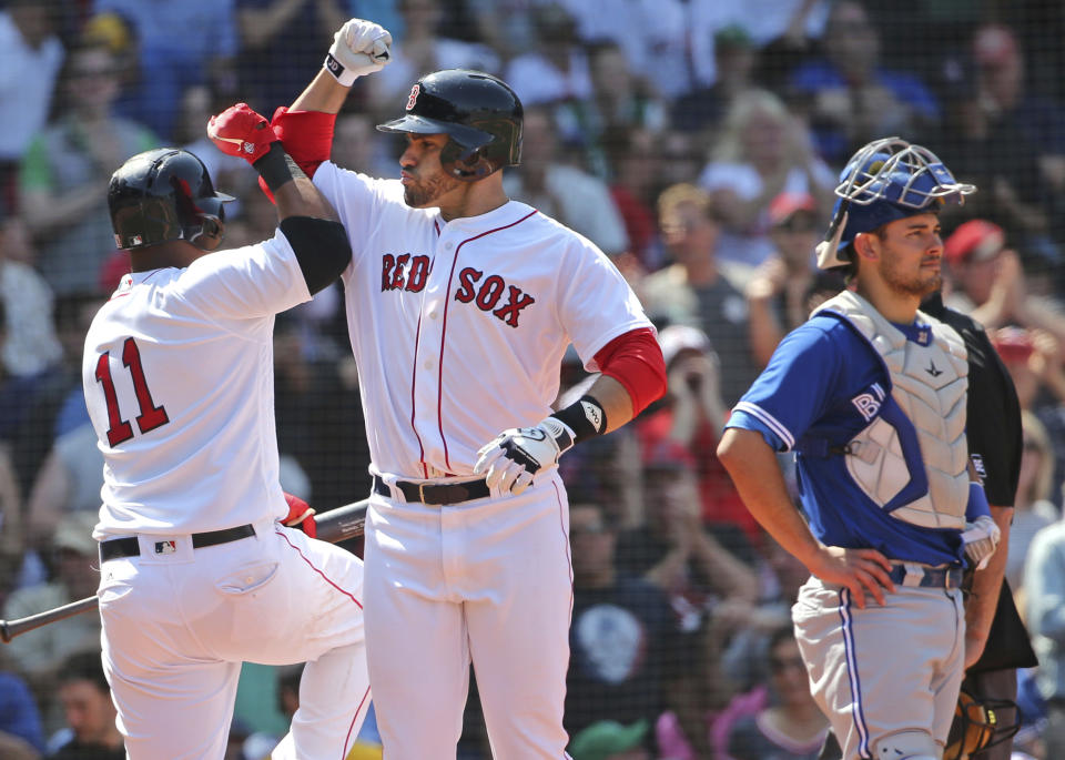 Powered by J.D. Martinez, the Red Sox are back in the No. 1 spot in our MLB Power Rankings. (AP)