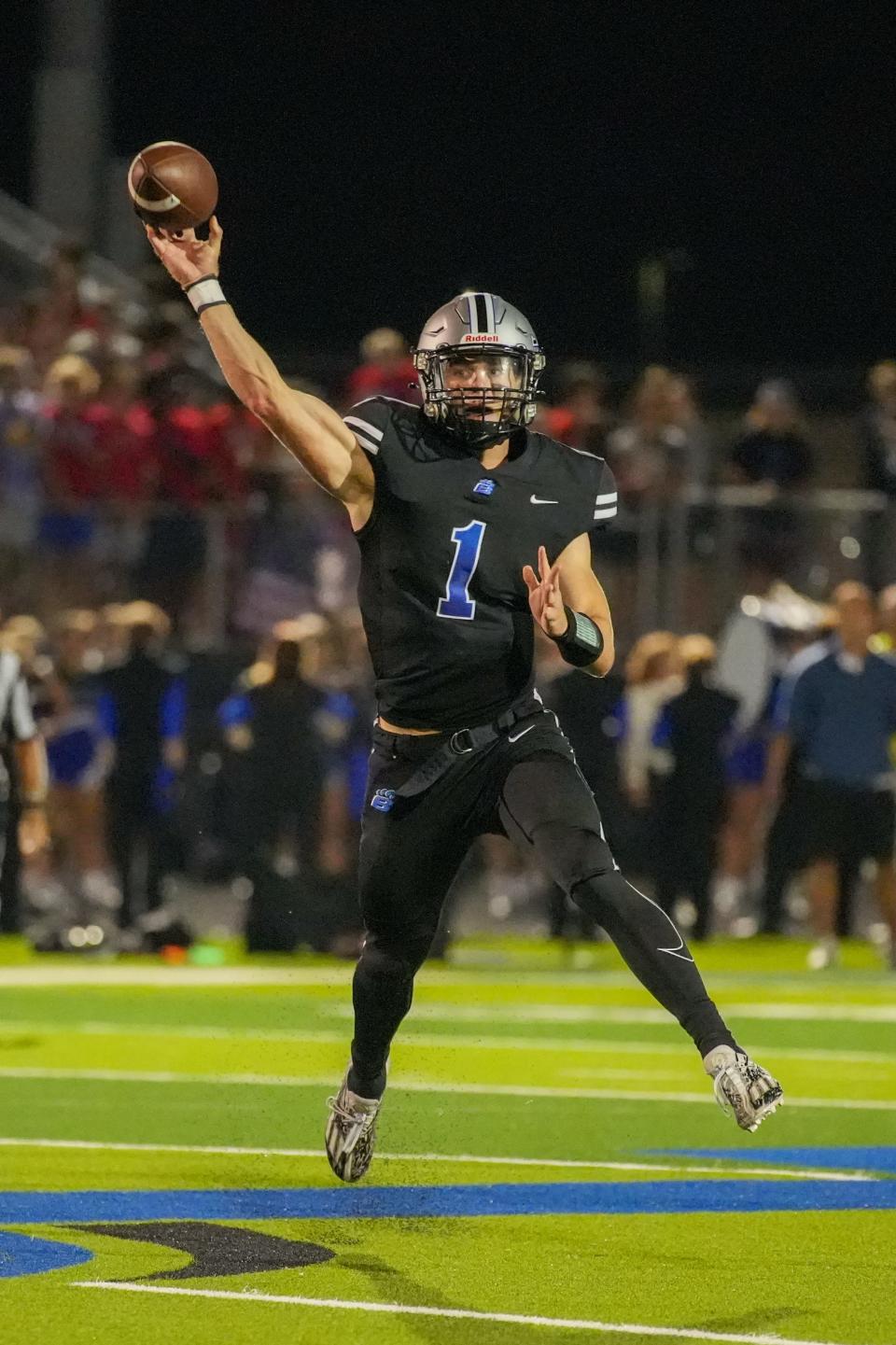 Hilliard Bradley senior quarterback Bradyn Fleharty says one of his biggest strengths "is being able to improvise" when a play breaks down.