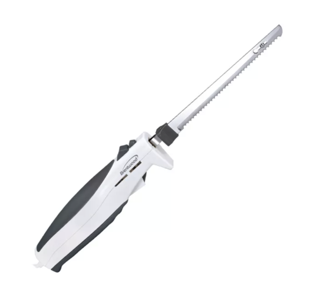 Cook Concept Electric Knife for Carving Meat, Fish, Turkey, Bread, Bone  Cutting, Crafting Foam and More. 2 Interchangeable 8 Serrated Stainless  Steel