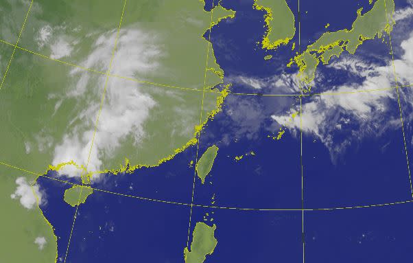 日本九州達入梅標準，台灣仍在期盼梅雨鋒面。（圖／中央氣象局）