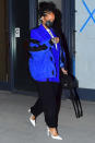 <p>Rihanna was spotted at Pastis in New York City with a group of friends.</p>