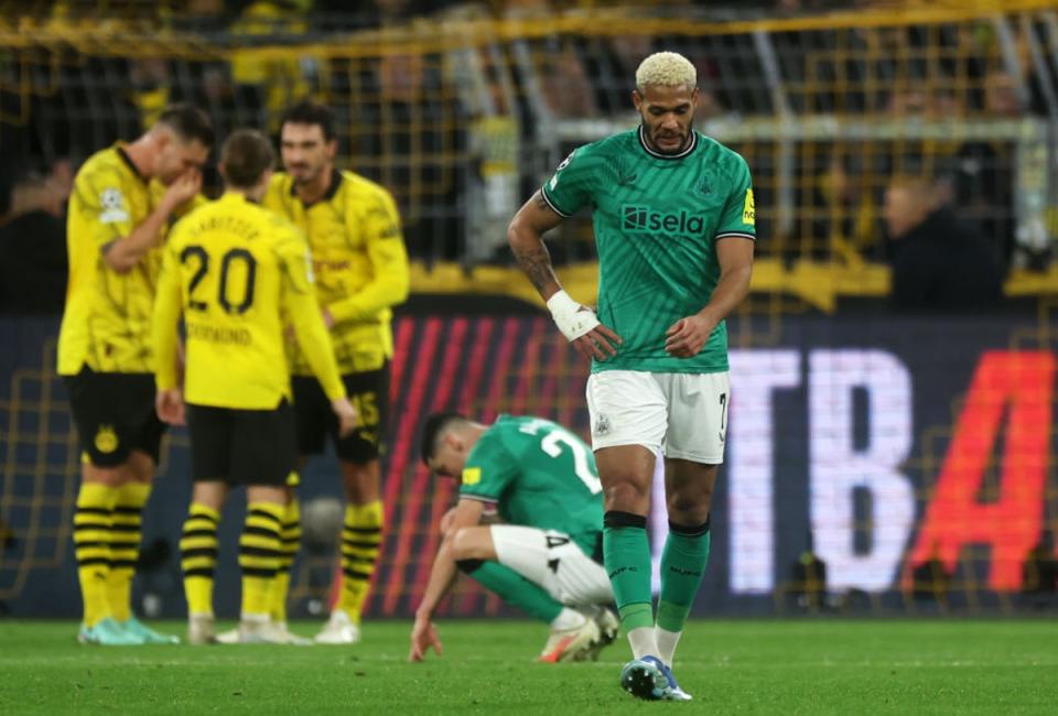 Joelinton missed the best chances for Newcastle at Signal-Iduna Park (Getty)