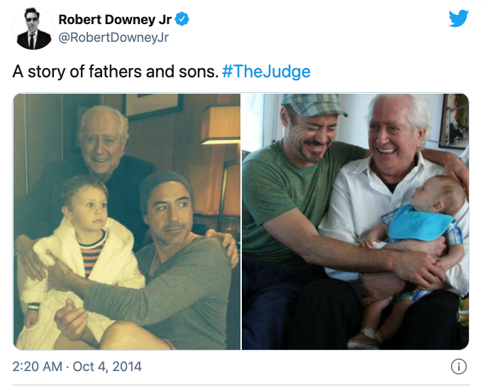 Robert Downey Jr and his dad