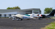 Airplanes parked on the tarmac Thursday, March 14 ,2024 at the Airglades Airport in Hendry County, Fla. (AP Photo/Chris Tilley)