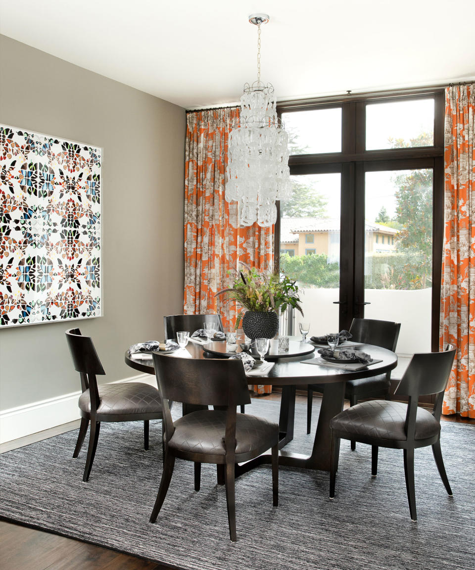 Use your curtains to uplift a neutral space