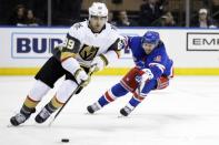 NHL: Vegas Golden Knights at New York Rangers