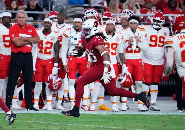 Arizona Cardinals defensive tackle Leki Fotu (95) looks up at a