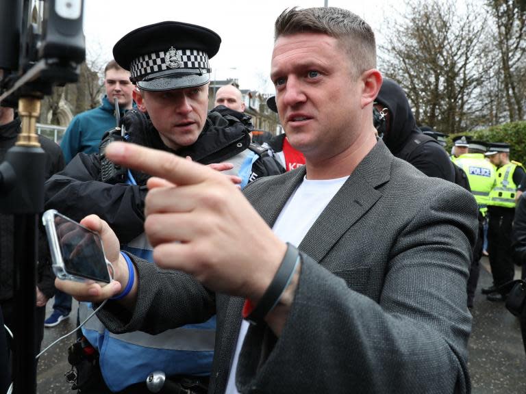 Army launches investigation after Tommy Robinson posts video online surrounded by soldiers