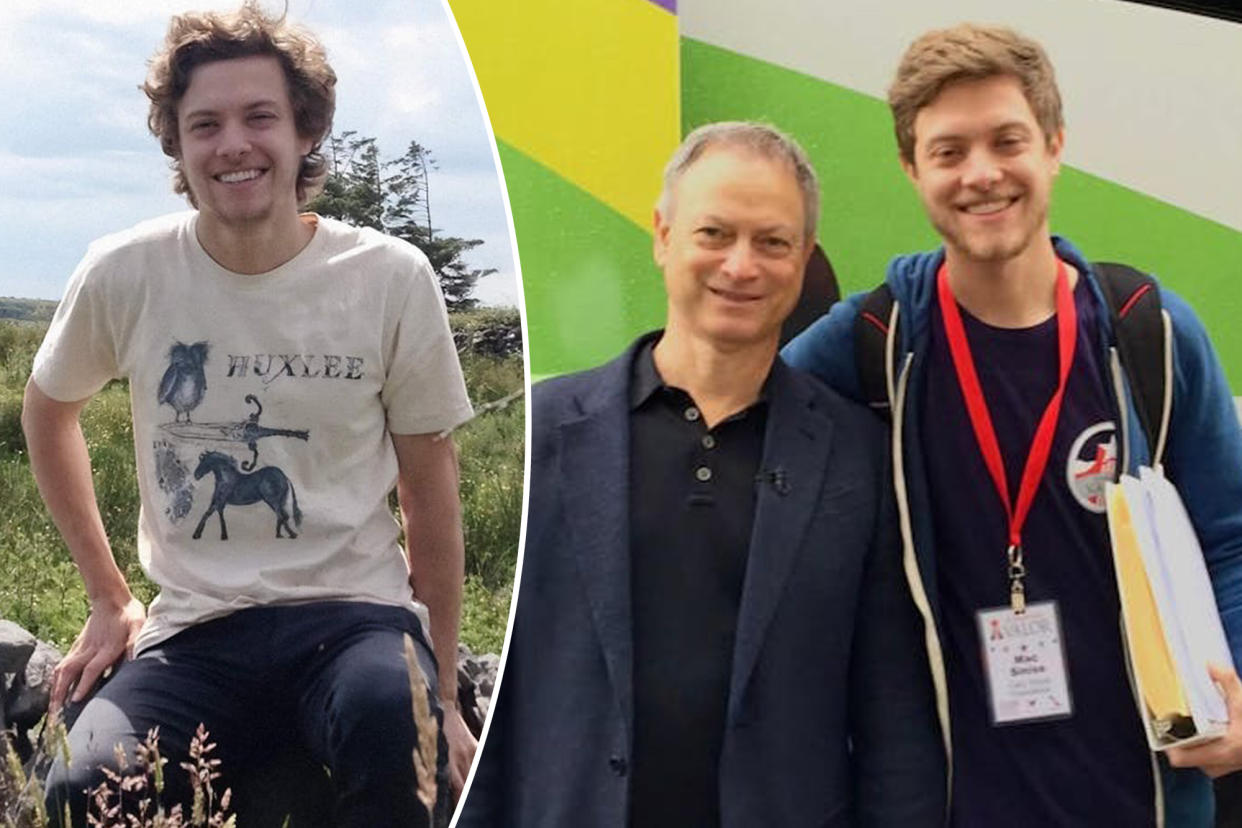 Gary Sinise with his son, Mac.