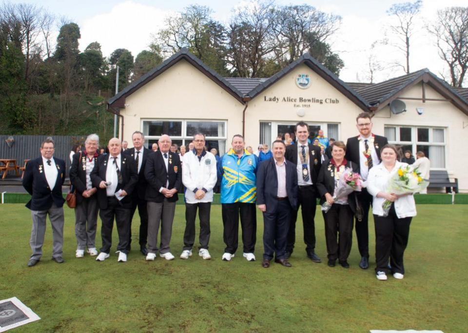 Greenock Telegraph: Lady Alice Bowling Club 2024 opening day.