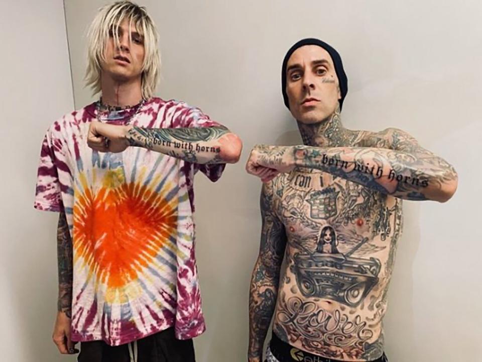 Machine Gun Kelly and Travis Barker