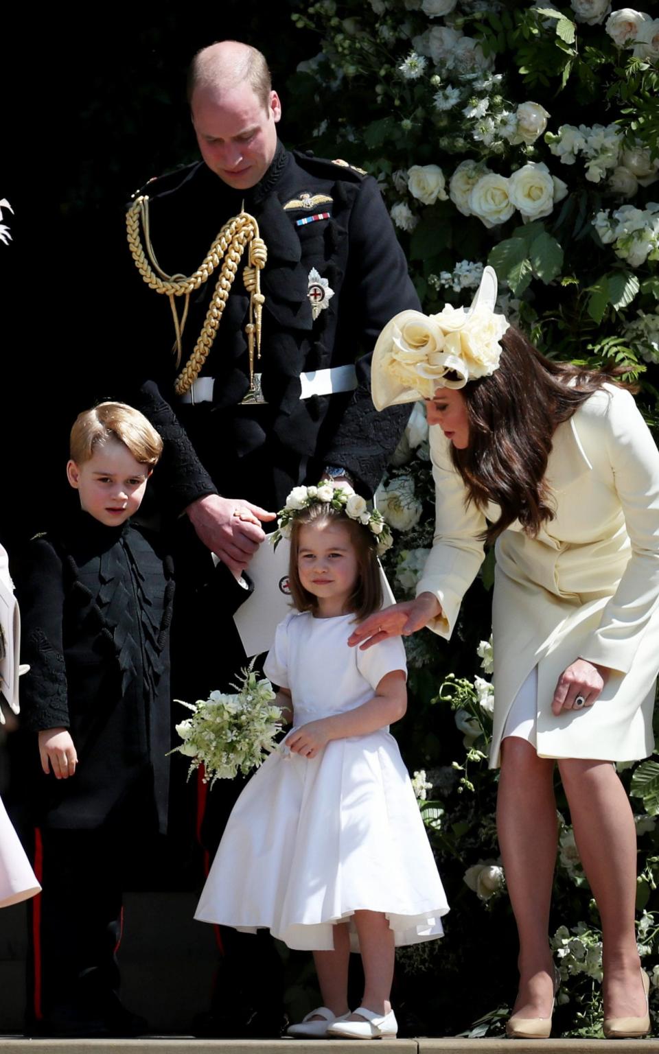 The Cambridges at Meghan and Harry's wedding - Getty