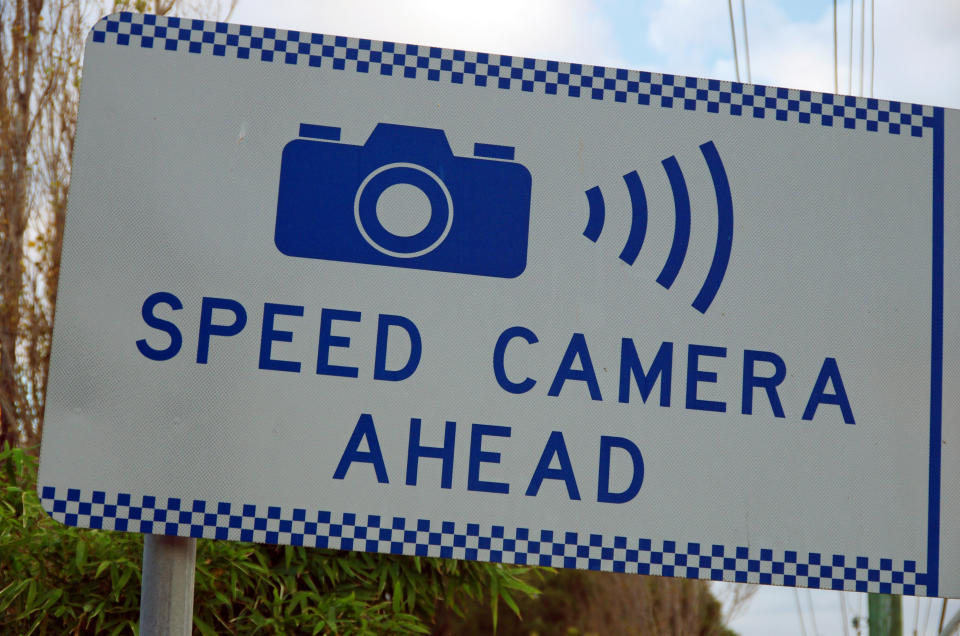 speed camera sign Source: Getty Images