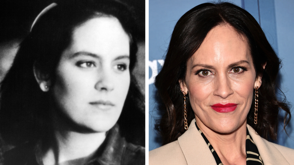 Annabeth Gish in 1988 and 2023