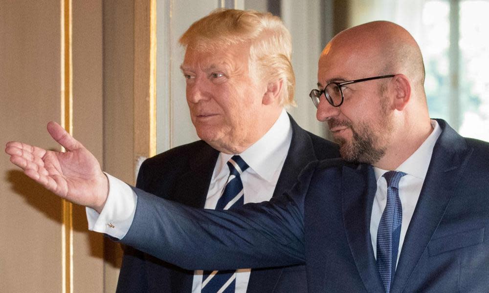 Charles Michel and Donald Trump