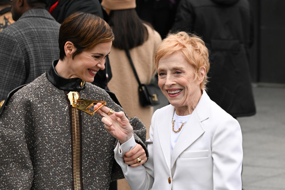 Sarah Paulson y Holland Taylor ponen en práctica darse libertad dentro de la relación. (Foto de by Stephane Cardinale - Corbis/Corbis via Getty Images)