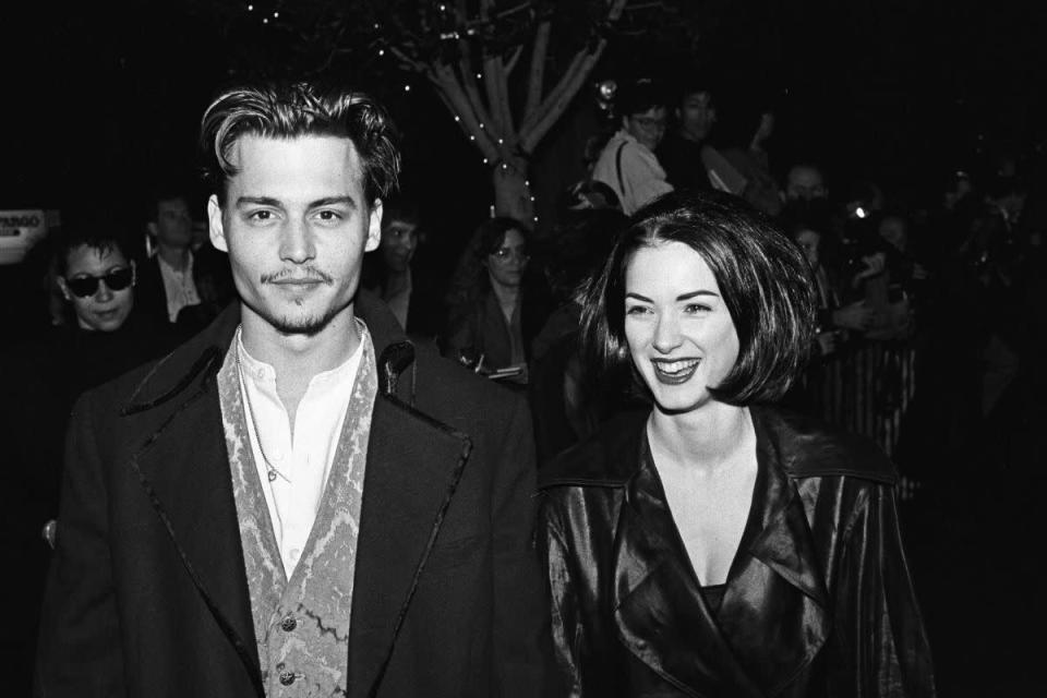 <p>That same year, he met Winona Ryder at the premiere of Jerry Lee Lewis biopic ‘Great Balls Of Fire!’. They started dating, and Depp popped the question. They were engaged for three years, during which time Depp had Winona Forever’ inked on his arm. After their split in 1993, he had it changed to ‘Wino Forever’.</p>