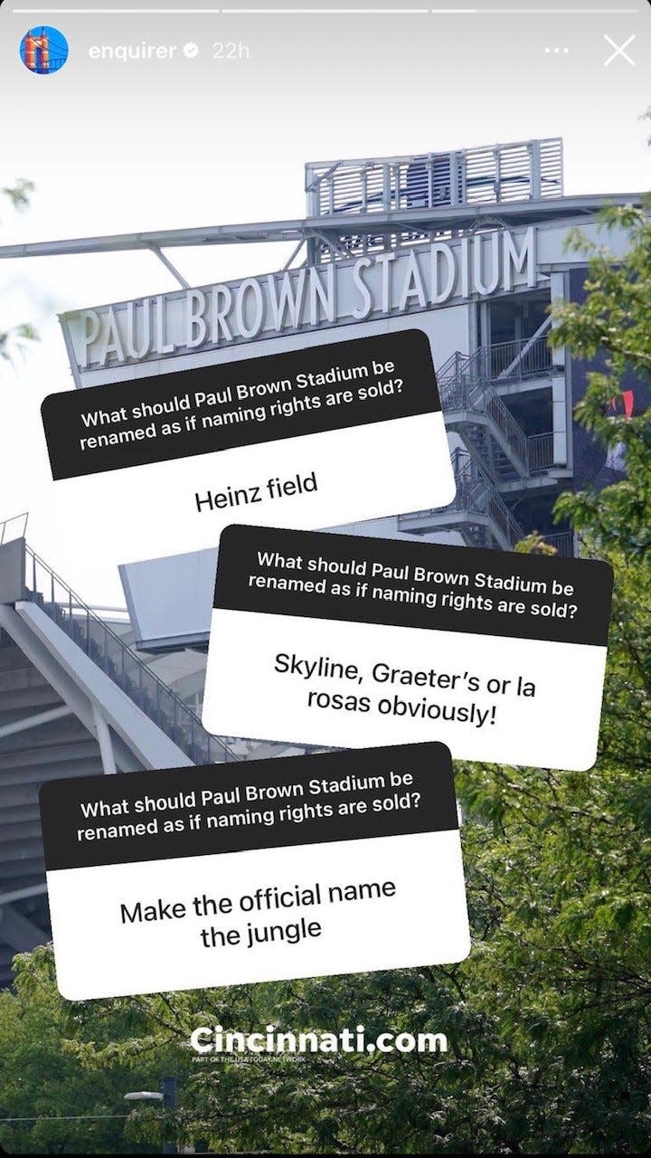 Enquirer Instagram followers offered their suggestions for the football stadium's new name should the naming rights be sold.