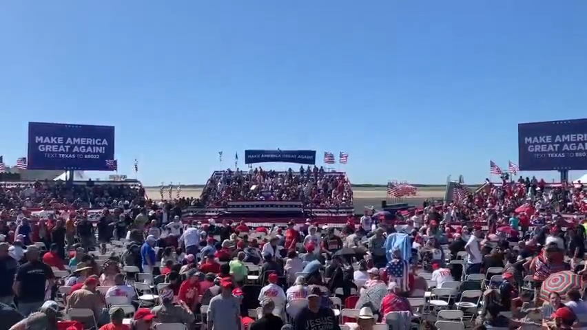 The city of Waco estimated that 15,000 people would attend Trump's rally kicking off his 2024 campaign for president.