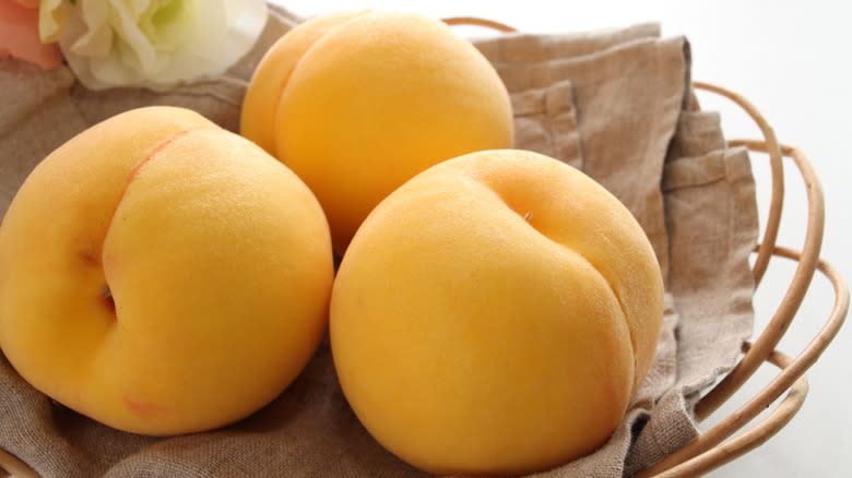 Japanese golden peaches
