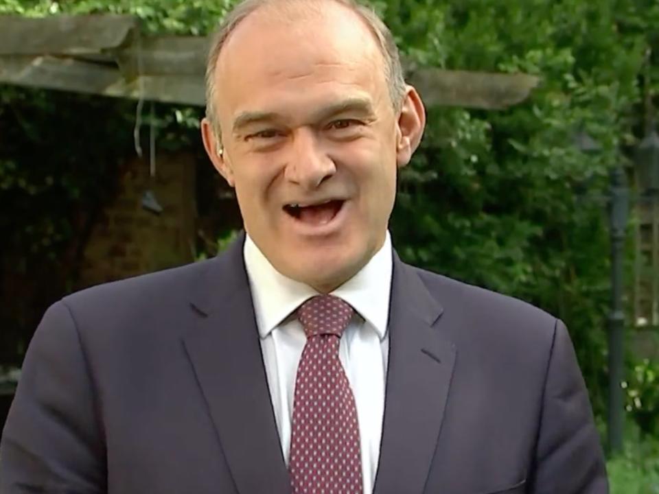 Lib Dem leader Sir Ed Davey on ITV’s Good Morning Britain (ITV / Good Morning Britain)