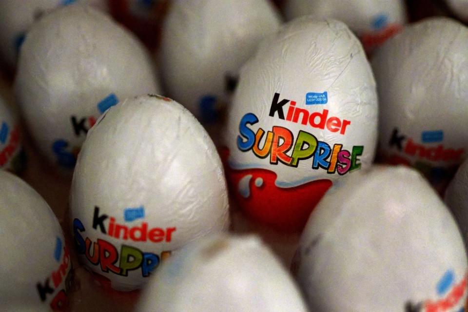 A recall of Kinder products has been widened as a salmonella investigation continues (Victoria Jones/PA) (PA Wire)