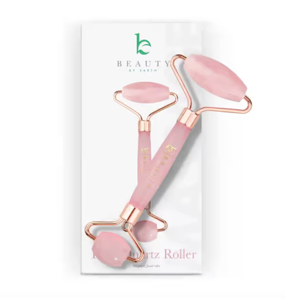 <p><a href="https://beautybyearth.com/products/rose-quartz-roller" rel="nofollow noopener" target="_blank" data-ylk="slk:Shop Now;elm:context_link;itc:0;sec:content-canvas" class="link ">Shop Now</a></p><p>Rose Quartz Roller</p><p>beautybyearth.com</p><p>$15.99</p><span class="copyright">Beauty by Earth</span>