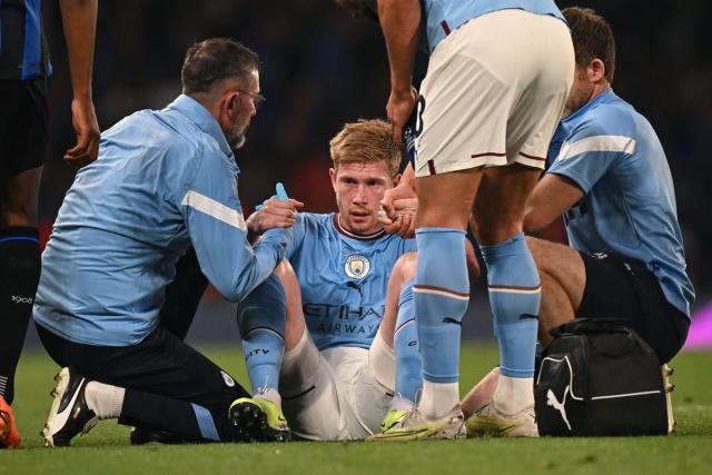 Man City fear Kevin De Bruyne could miss start of next season after 'snapping  his hamstring' against Inter