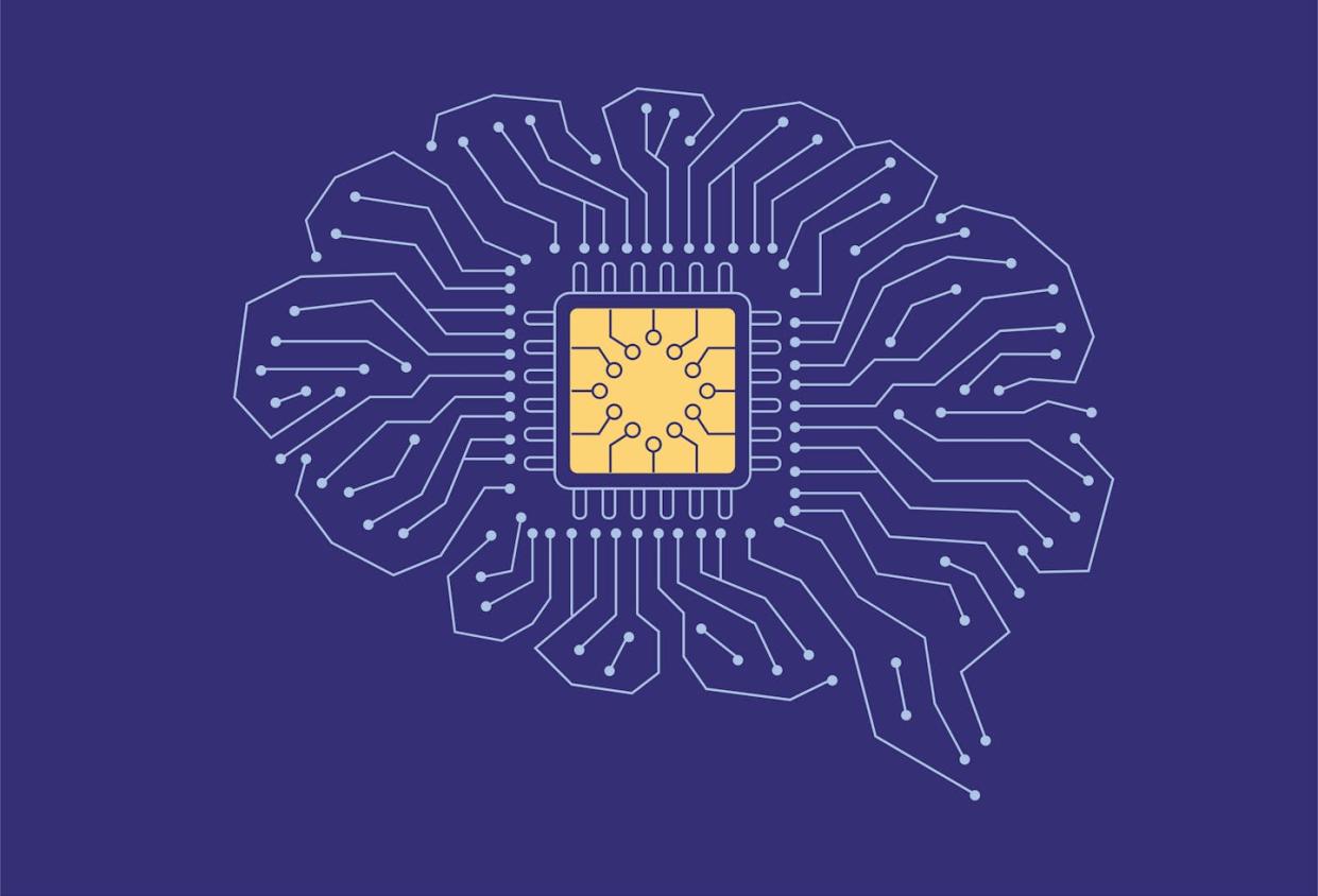 Brain-computer interfaces raise many ethical questions about how and whether they should be used for certain applications. <a href="https://www.gettyimages.com/detail/illustration/brain-and-chip-royalty-free-illustration/1405017412" rel="nofollow noopener" target="_blank" data-ylk="slk:Wenjin Chen/DigitalVision Vectors via Getty Images;elm:context_link;itc:0;sec:content-canvas" class="link ">Wenjin Chen/DigitalVision Vectors via Getty Images</a>