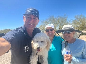 Scottsdale Fire Department rescue of two hikers and their dog on Monday