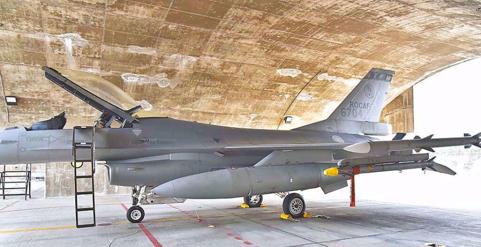 圖為嘉義基地F-16V戰機。（示意圖／中時資料照）