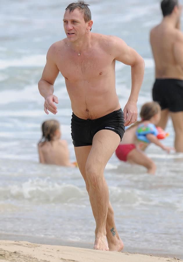 Hopefully he shows just a little bit of skin in the new Bond film. Source: Getty