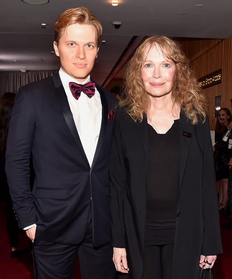 Ronan Farrow and Mia Farrow attend the 2017 TIME 100 Gala at Jazz at Lincoln Center on April 25, 2017 in New York City