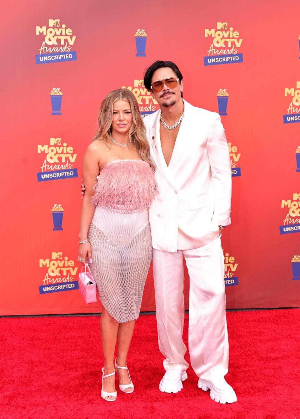 Ariana Madix and Tom Sandoval attend the 2022 MTV Movie & TV Awards.