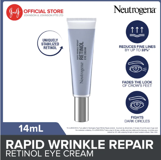 [NEW] Neutrogena Rapid Wrinkle Repair Retinol Eye Cream in bluish silver