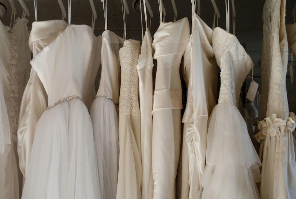 <p>If you're into satin, heavy silks, taffeta, or elaborate lace, this is your time to shine (and not spend your wedding day in a puddle of sweat).</p>