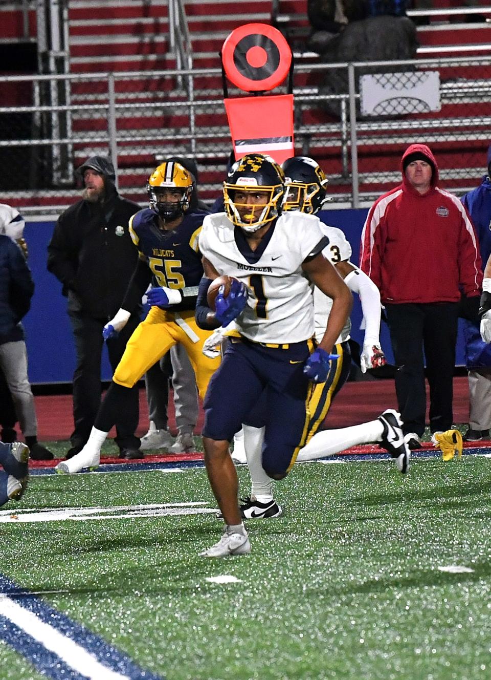 Moeller safety Micah Rice (1) is a three-star recruit who was a first-team all-conference selection last season.