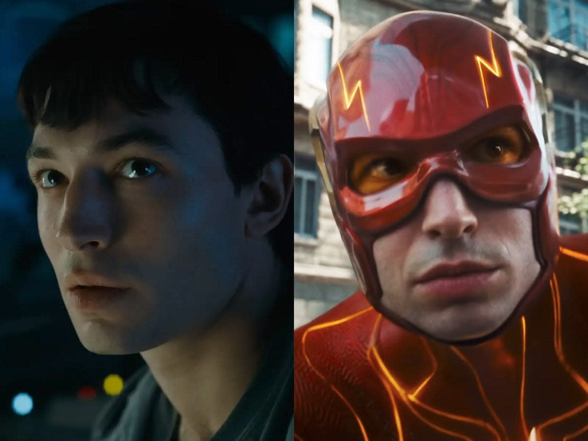 Ezra Miller as Barry Allen in "The Flash."