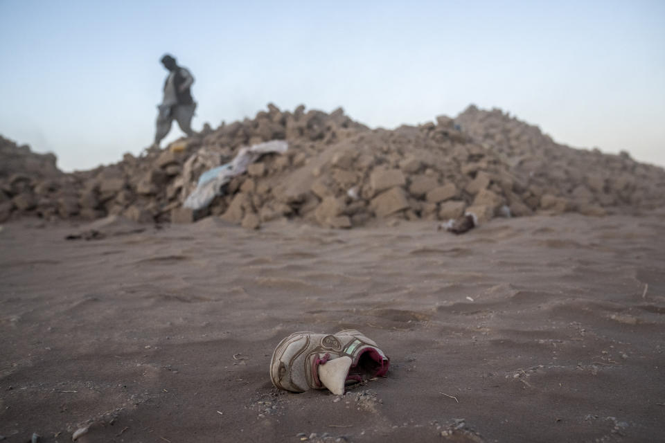 An Afghan man searches for his missing child.