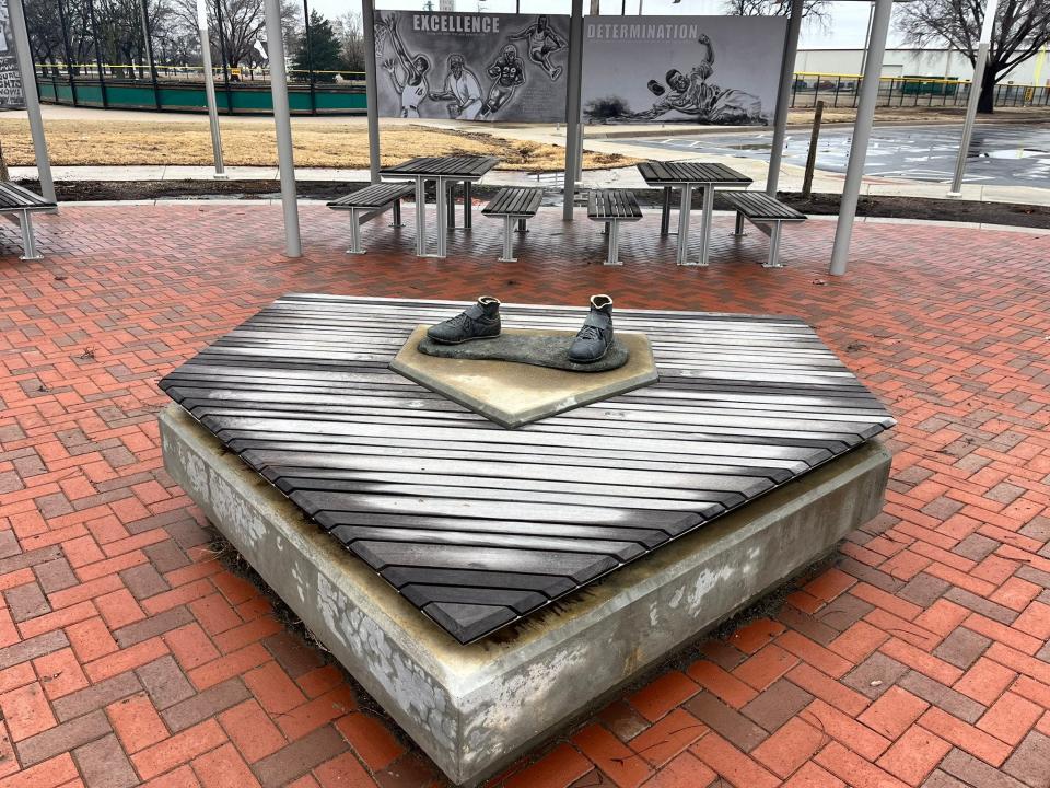 The Wichita Police Department is asking the public for help in identifying thieves they say stole a Jackie Robinson memorial statue from a youth baseball field on Wednesday. The suspects, police said, knocked down the bronze statue in McAdams Park and took off in a silver, four-door truck.