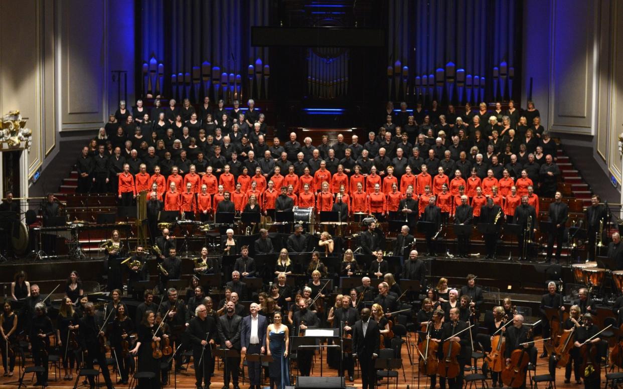 A tonic: the BBC Scottish Symphony Orchestra conducted by Sir Donald Runnicles with the Edinburgh Festival Chorus and NYCOS National Girls choir - Robbie Jack/Getty