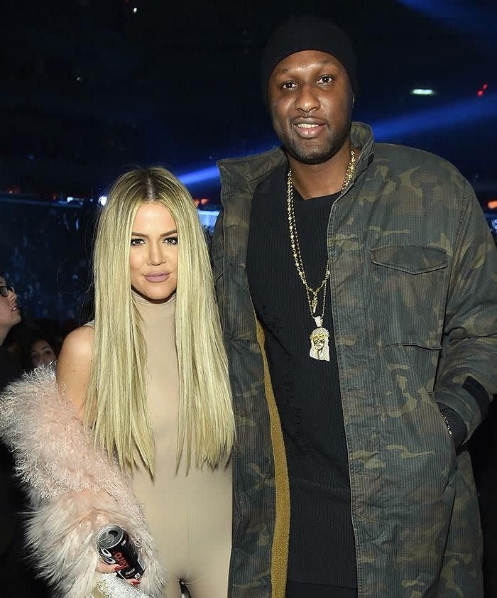 Khloe and Lamar. Source: Getty Images.